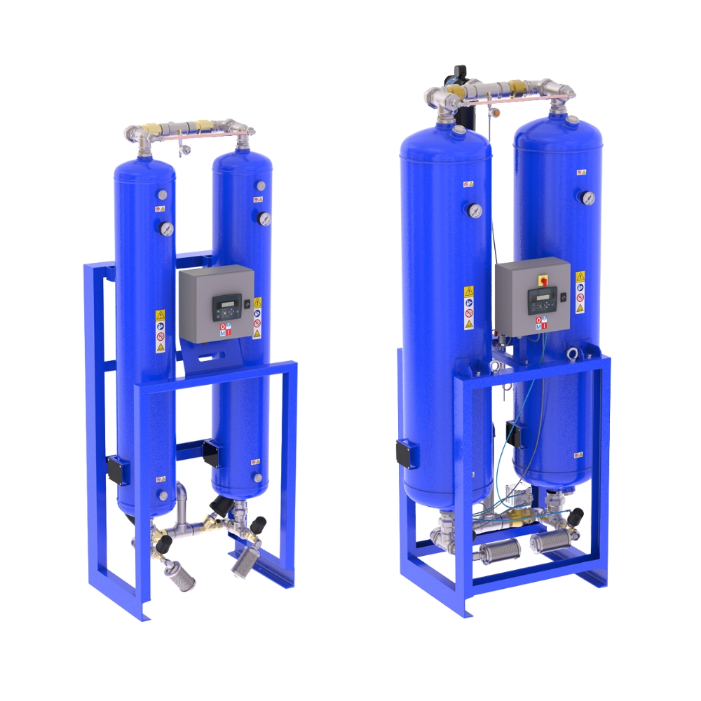 Adsorption air dryers hla series product image 1 on white  background| compressed air treatment | OMI