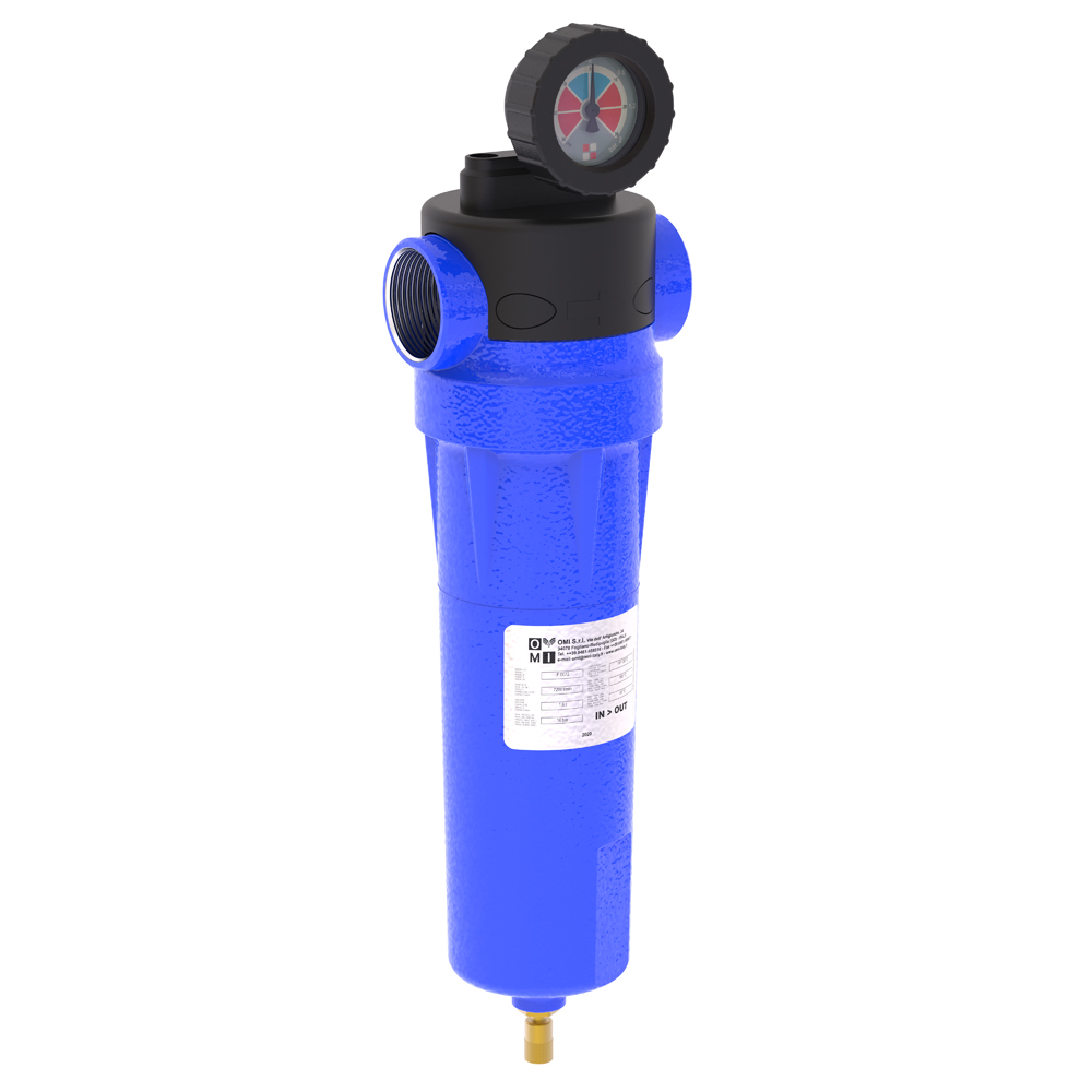 Compressed air filters f series product image 3 on white  background| compressed air treatment | OMI