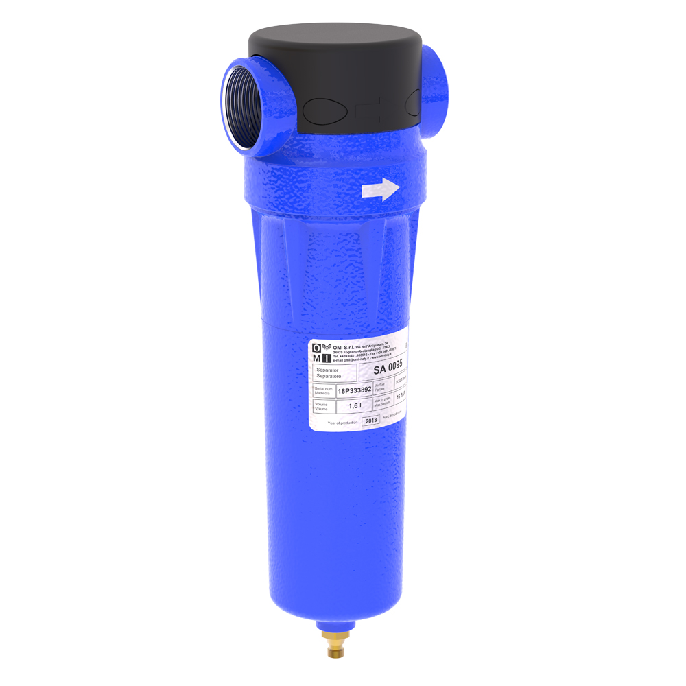 Condensate separators sa-sra series product image 2 on white  background| compressed air treatment | OMI